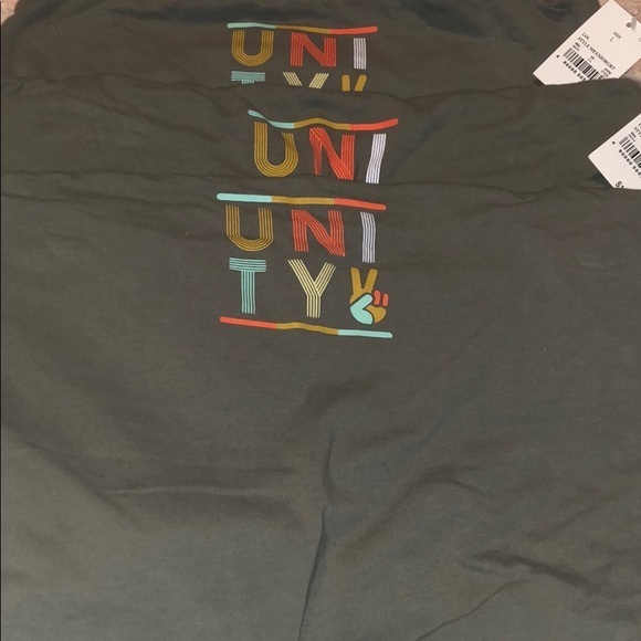 Mighty Fine Unity Graphic Tube Top Olive Green - Picture 4 of 4